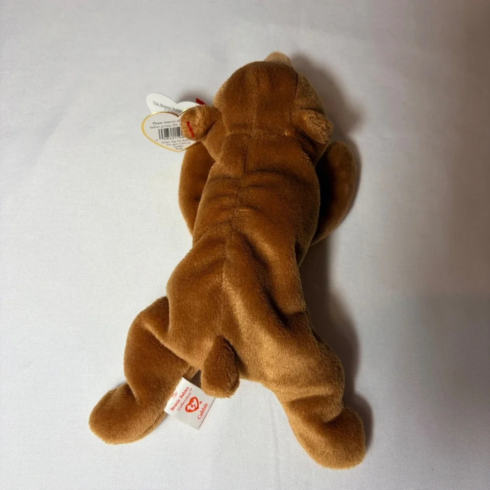 Ty Beanie Babies Patti Platypus Purple Cubbie Bear Brown 1993 Vintage Plush Lot